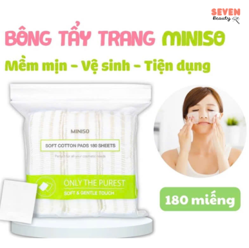 Bông Tẩy Trang Seven Beauty [S1] Bông Cotton Mềm Mịn