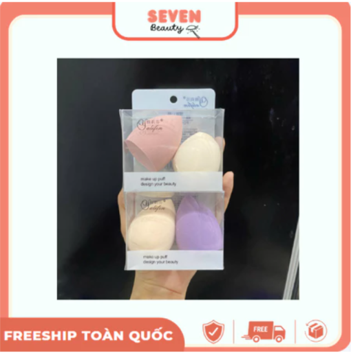 Set 2 Bông Mút Tán Nền Seven Beauty [B2] Mềm, Dễ Tán